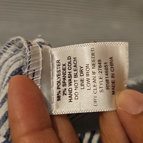 Striped Ruffle Sleeve Top - Picture 5 of 5